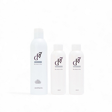 Produktset gegen graues Haar: GR-7® Anti-Grau Tonic 2 Stk. + GR-7® Shampoo  